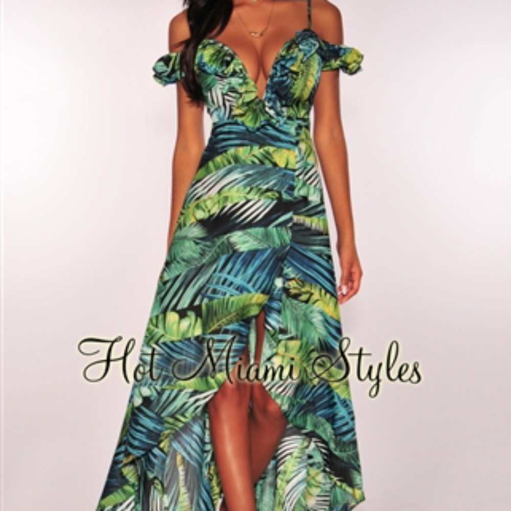 NWT Plunging Maxi Dress